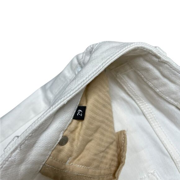 NWT 7 FOR ALL MANKIND JEANS Mega Flare Clean White Size 29 - Picture 10 of 12